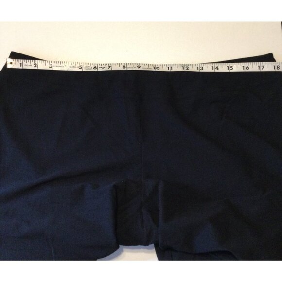 Eileen Fisher System Slim Ankle Pants Flat Front Stretch Pull-On Black Large - Picture 6 of 6